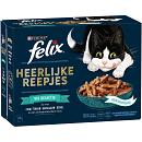 Felix kattenvoer Heerlijke Reepjes Vis Selectie 12 x 80 gr