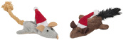 Kerstspeelgoed knispermuis 2 st