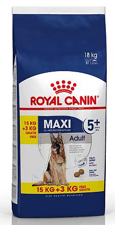 15 + 3 kg Royal Canin hondenvoer Maxi Adult 5+