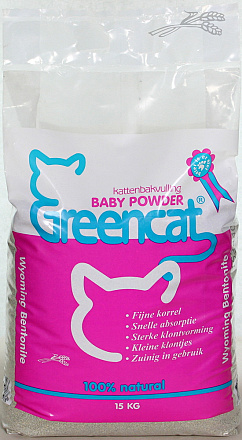 Greencat Kattenbakvulling Baby Powder 15 kg