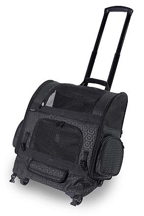 Innopet Roller Carrier Hond black geometric