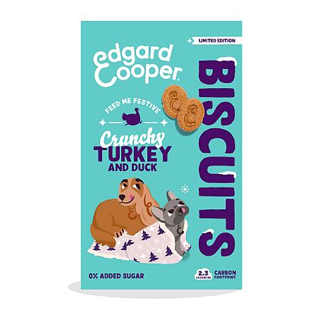 Edgard & Cooper Biscuits Adult Turkey & Duck 400 gr