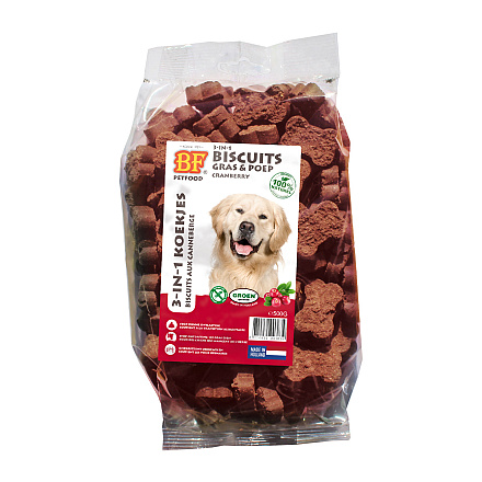 BF Petfood 3-in-1 Koekjes Cranberry<br> 500 gr