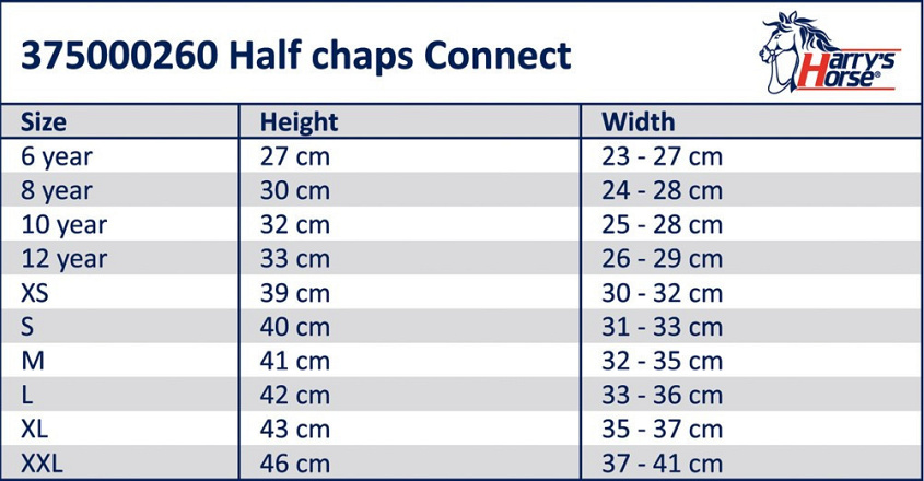 Harry's Horse minichaps Connect zwart junior